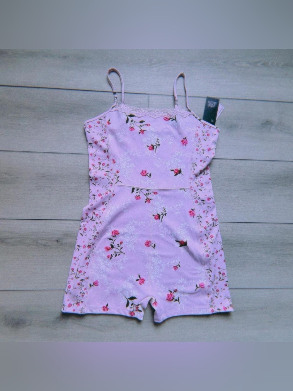 wild fable butterbliss lace trim romper